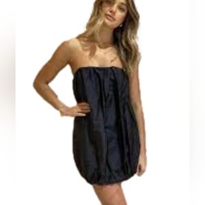 Sir the Label Vivienne Black Strapless Mini Dress